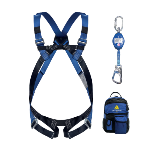 PSAgA Set Auffanggurt mit Höhensicherungsgerät