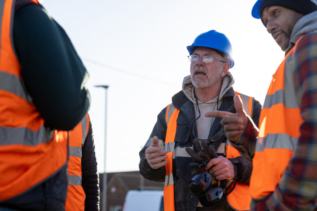 Besprechung während der Anwender PSAgA Schulung